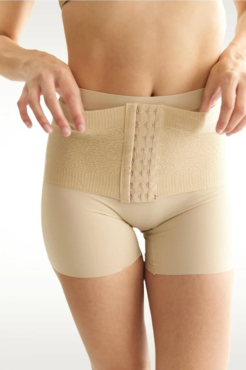 Fajas short moldeadora regulable con broches - Imagen 4